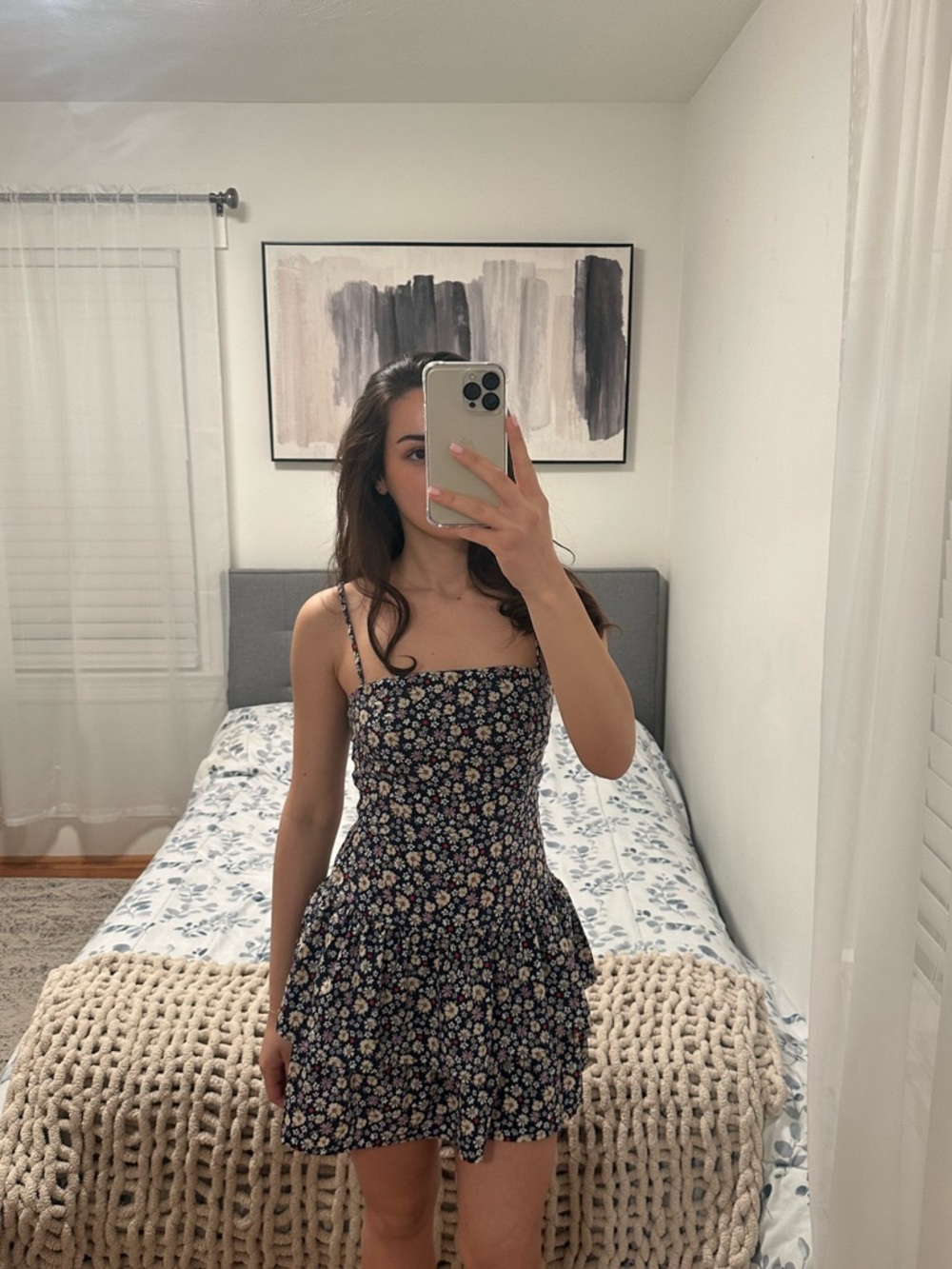 Forever 21 Floral Mini Dress -
Ruffle Tiered (Size M - fits like S)